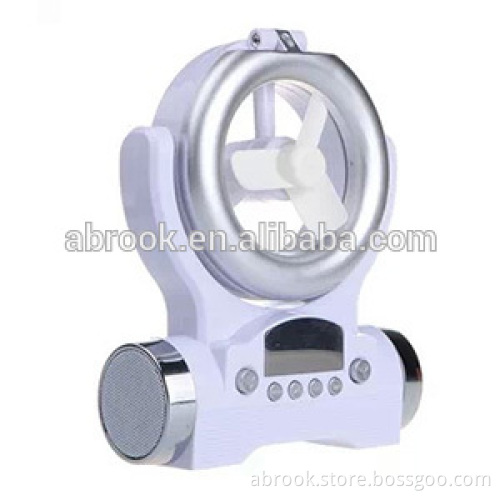 Led lamp + fan mini portable amplifier speaker for laptop mobile phone